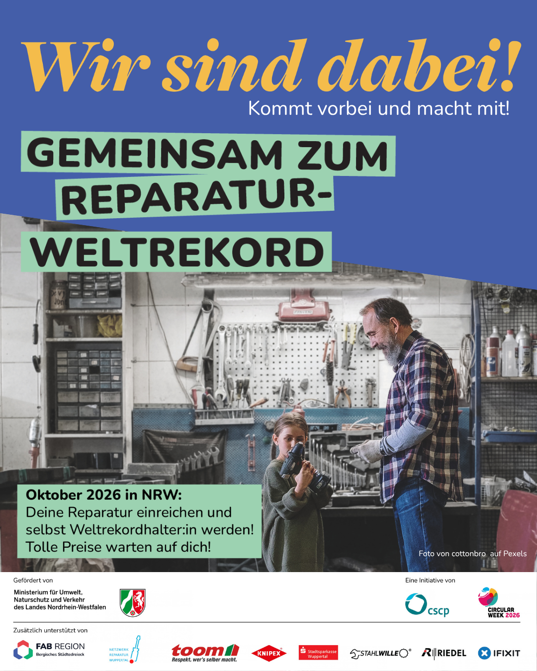 Plakat Weltrekordversuch
