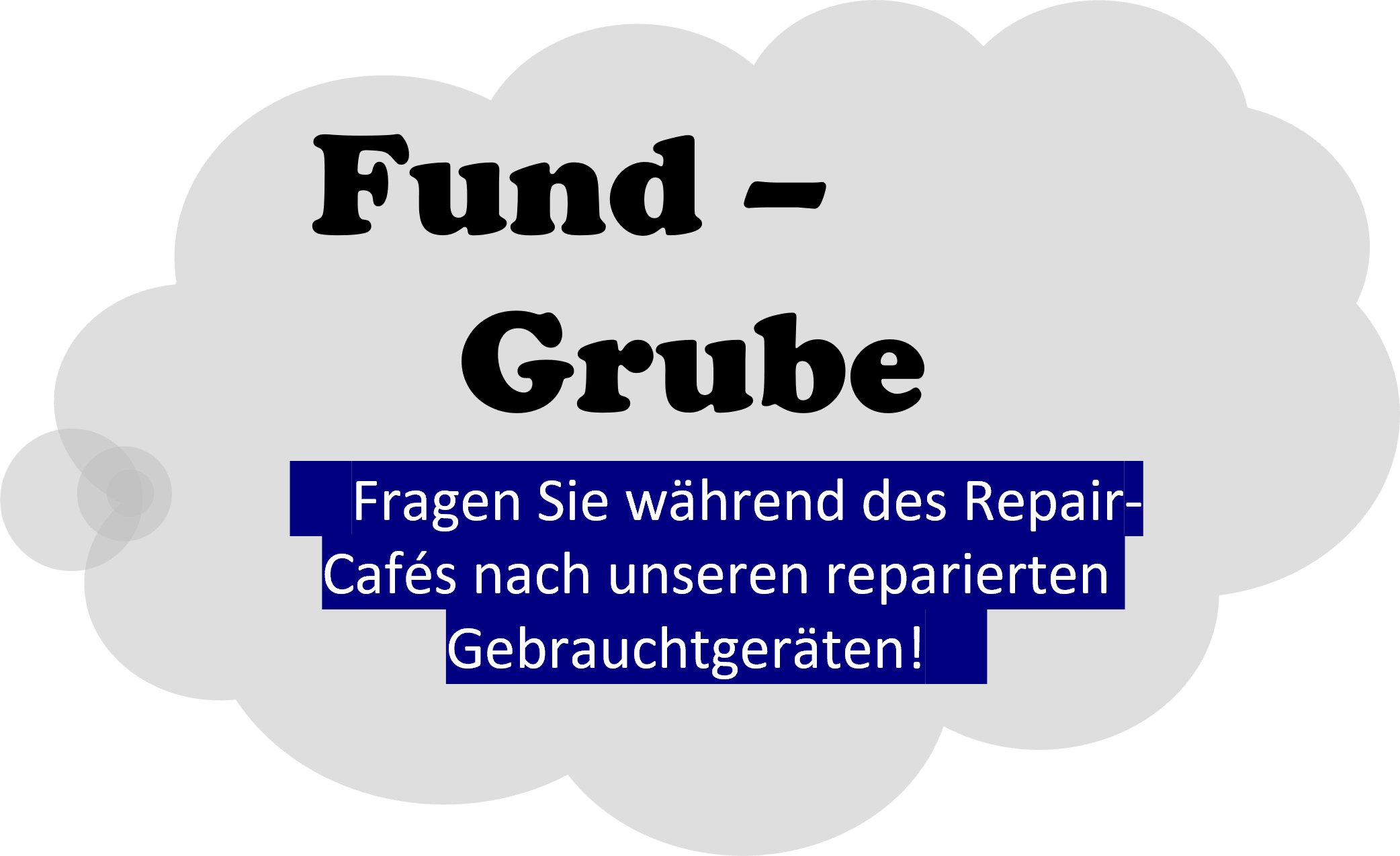 Bild einer Wolke mit dem Text: Fundgrube